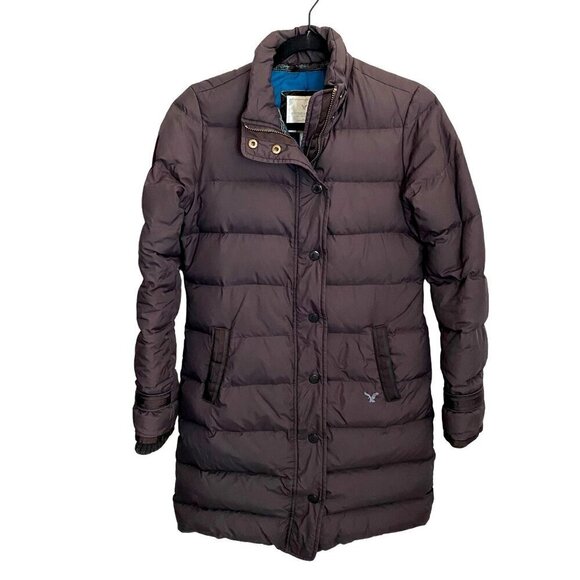American Eagle Outfitters Down Parka Long Puffer Jacket Women's S Y2K Cozy Warm‎ - Picture 1 of 11